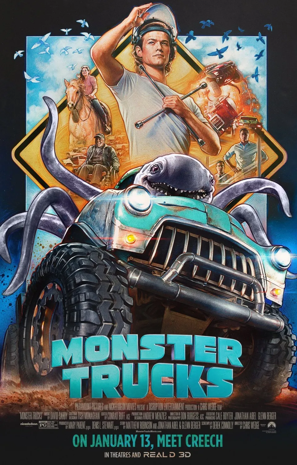  فیلم Monster Trucks 2016
